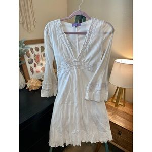 White Long Sleeve Dress